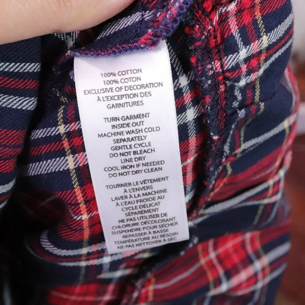 Beach Lunch Lounge | Tartan Plaid Ruffle Top Large - Picture 7 of 8